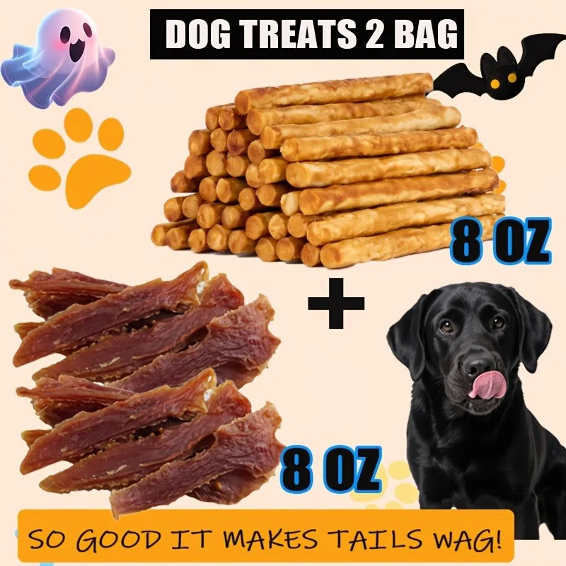 Assorted Dog Treat Pack, High-Protein Dried Chicken & Duck with Freeze-Dried Egg Yolk, Grain-Free Soft Chew Training Rewards for Puppies and Dogs of All Sizes.