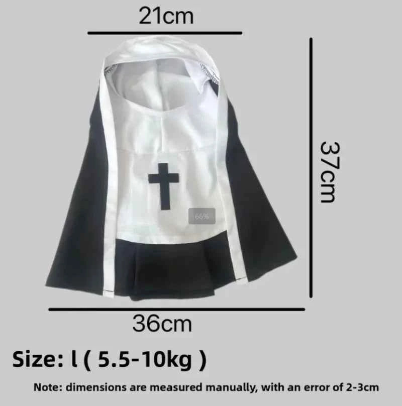 Funny Pet Costume Outfit – Cute Jesus Cosplay Dress-Up Clothes for Cats & Small to Medium Dogs, Perfect for Parties & Pet Photos.
