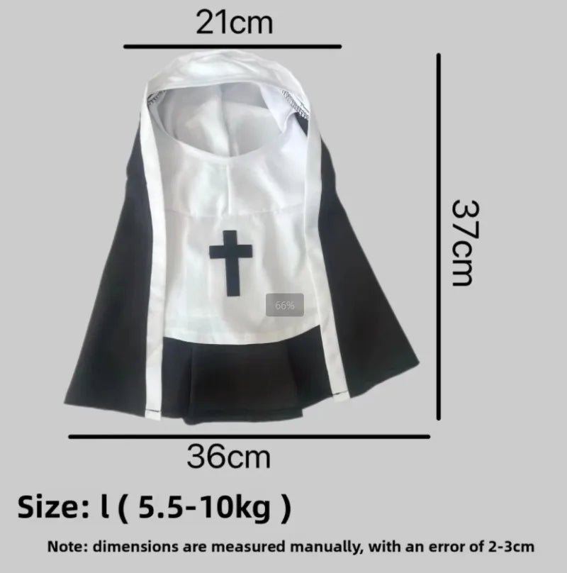 Funny Pet Costume Outfit – Cute Jesus Cosplay Dress-Up Clothes for Cats & Small to Medium Dogs, Perfect for Parties & Pet Photos.