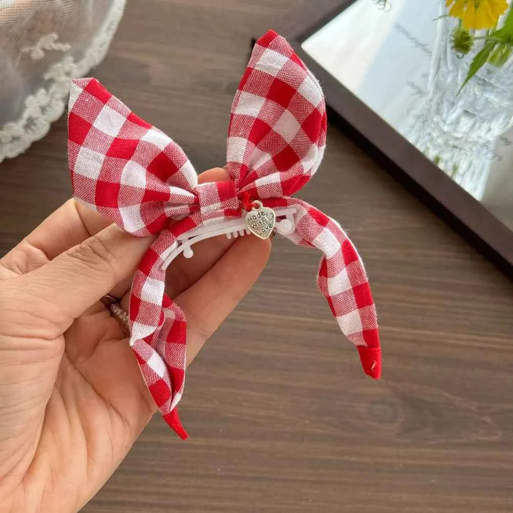 Forest Plaid Rabbit Ears Pet Headband – Cute & Comfortable Hair Band for Dogs & Cats, Funny Dress-Up Photo Prop Accessory.