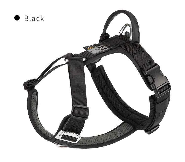Adjustable Reflective No-Pull Pet Harness – Comfortable Nylon Dog Harness for Walking & Running Control for Small Dogs.