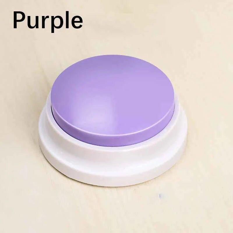Pet Communication Button – Voice Recording Training Toy for Cats & Dogs, Easy-Press Push Button with Clear Sound Quality.