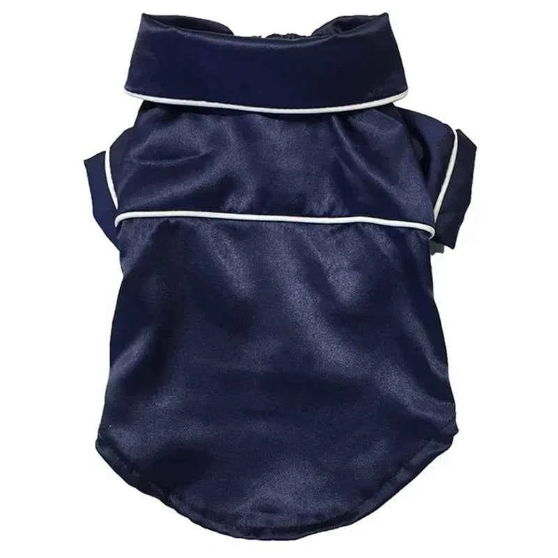 Soft Silk Pet Pajamas – Comfortable Dog & Cat Sleepwear Shirt for Small Pets, Lightweight Cozy Home Clothing.
