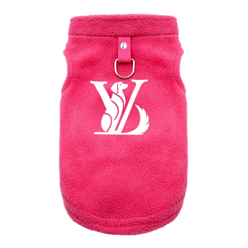 Thickened Warm Fleece Dog Coat Jacket for Small & Medium Dogs – Cozy Winter Puppy Clothing for Chihuahuas & Yorkies.