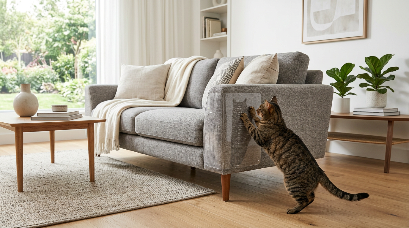 Adhesive Cat Scratchers for Furniture