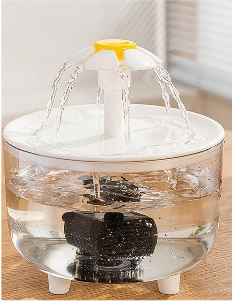 Automatic Pet Water Fountain – Large Capacity USB-Powered Water Dispenser for Cats & Dogs, Silent Operation, Safe Food-Grade PP Design.