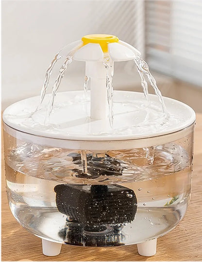 Automatic Pet Water Fountain – Large Capacity USB-Powered Water Dispenser for Cats & Dogs, Silent Operation, Safe Food-Grade PP Design.