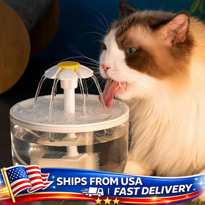 Automatic Pet Water Fountain – Large Capacity USB-Powered Water Dispenser for Cats & Dogs, Silent Operation, Safe Food-Grade PP Design.