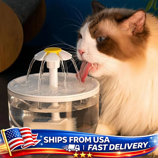 Automatic Pet Water Fountain – Large Capacity USB-Powered Water Dispenser for Cats & Dogs, Silent Operation, Safe Food-Grade PP Design.