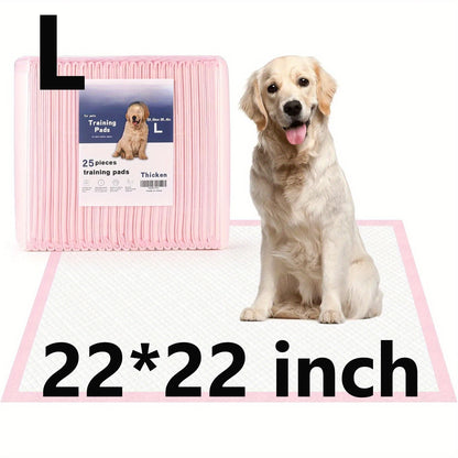100PCS Super Absorbent Pet Training Pads – Disposable Potty & Travel Pee Pads for Large Dogs, Puppies & Cats.