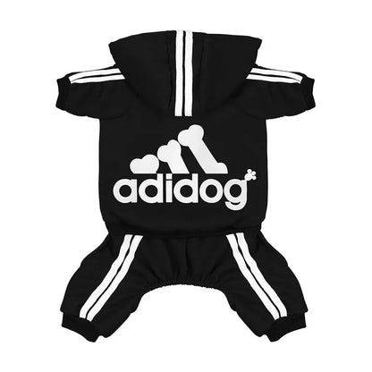 Dog Tracksuit Jumpsuit – Sporty Spring & Autumn Sweatshirt Outfit for Small Dogs, Comfortable Casual Pet Clothing.