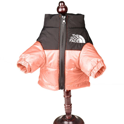 Winter Windproof Dog Jacket – Warm Reflective Pet Coat for Small to Medium Dogs.