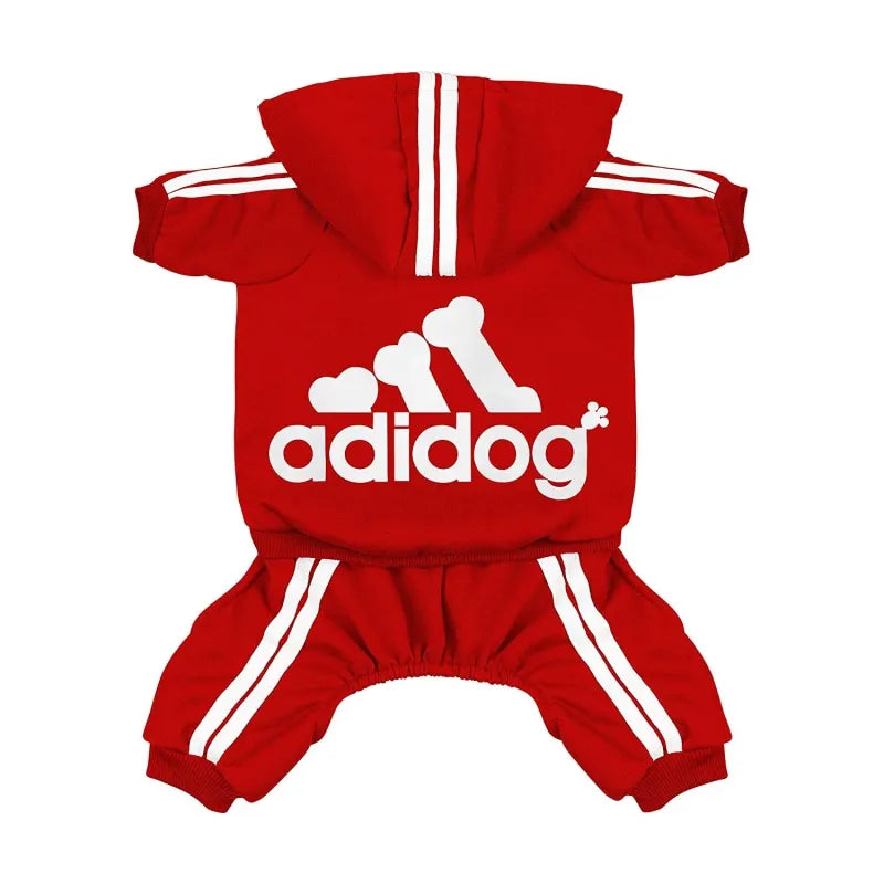 Dog Tracksuit Jumpsuit – Sporty Spring & Autumn Sweatshirt Outfit for Small Dogs, Comfortable Casual Pet Clothing.