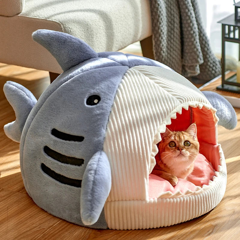 Enclosed Warm Cat Bed – Cozy Portable Pet Tent with Soft Cushion, Pillow Mat & Cave Nest Design for Cats, Kittens & Small Puppies.