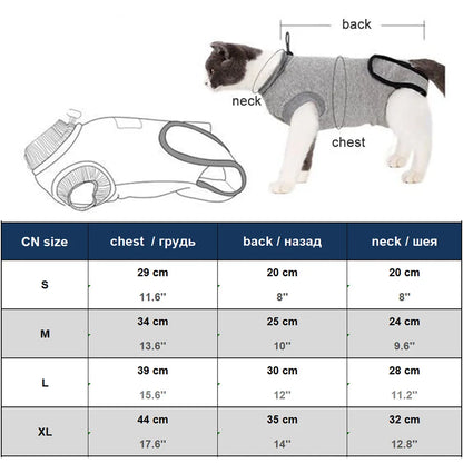 Pet Recovery Suit Vest – Protective Clothing for Dogs & Cats, E-Collar Alternative for Abdominal Wounds & Skin Condition Care.