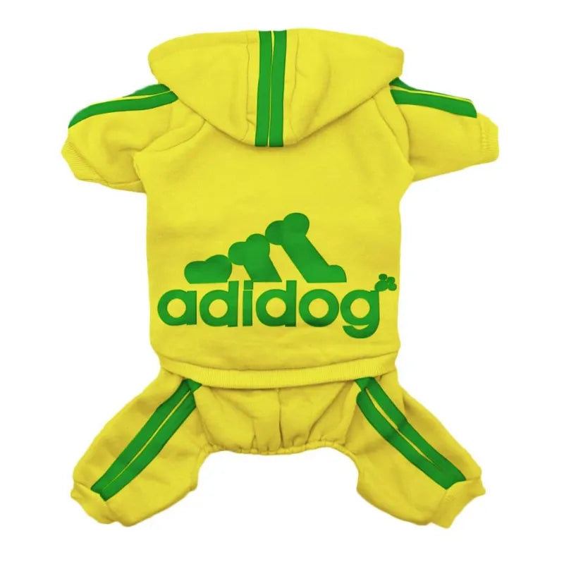 Dog Tracksuit Jumpsuit – Sporty Spring & Autumn Sweatshirt Outfit for Small Dogs, Comfortable Casual Pet Clothing.