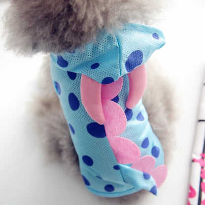 Cooling Pet Shirt – Cute Summer Costume for Small & Medium Dogs & Cats, Lightweight Breathable Outfit Available in XS–XXL.