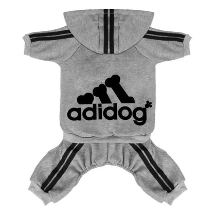 Dog Tracksuit Jumpsuit – Sporty Spring & Autumn Sweatshirt Outfit for Small Dogs, Comfortable Casual Pet Clothing.