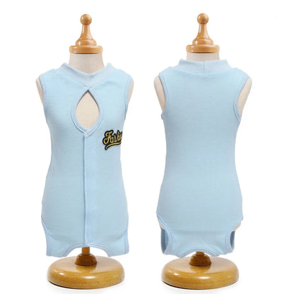 Pet Recovery Suit Vest – Protective Clothing for Dogs & Cats, E-Collar Alternative for Abdominal Wounds & Skin Condition Care.