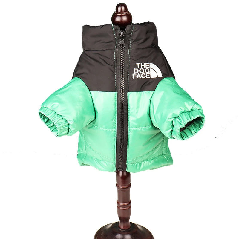 Winter Windproof Dog Jacket – Warm Reflective Pet Coat for Small to Medium Dogs.