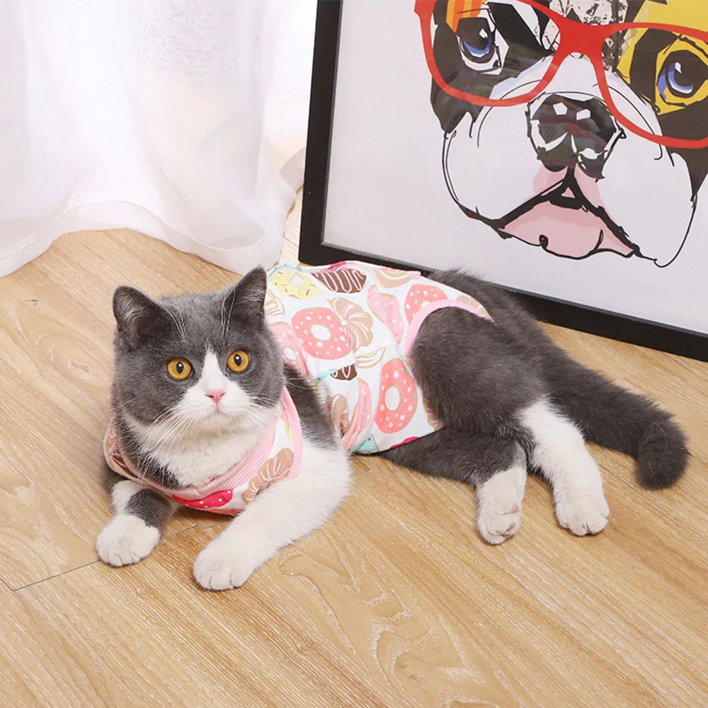 Pet Recovery Suit Vest – Protective Clothing for Dogs & Cats, E-Collar Alternative for Abdominal Wounds & Skin Condition Care.