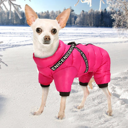 Winter Dog Jacket Jumpsuit – Super Warm Waterproof Coat for Small, Medium & Large Dogs, Perfect for French Bulldogs and Cold Weather Wear.
