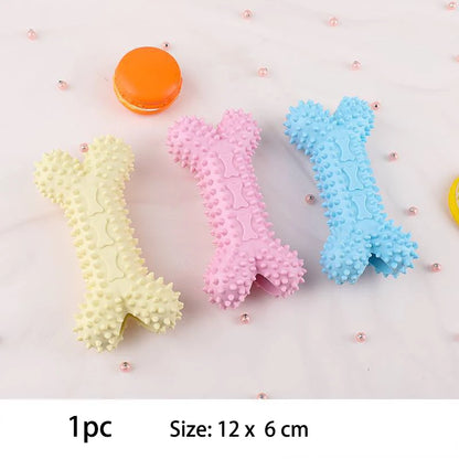 Interactive TPR Knot Dog Toy – Bite-Resistant Chew Toy for Small Dogs, Teeth Cleaning & Training Accessory.
