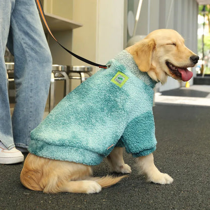 HOOPET Winter Dog Jacket – Thick Lambswool Coat, Windproof Outerwear for Medium to Large Dogs, Sizes 3XL-7XL.