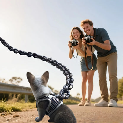 1PC 70-Inch Funny Dog Rope Prop – Durable Foam Chain Leash Photo Prop & Cute Pet Decoration Accessory.