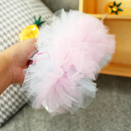 Layered Rainbow Veil Pet Dress – Princess Summer Outfit with Short Sleeves for Small Dogs & Cats, Perfect for Birthdays and Special Occasions.