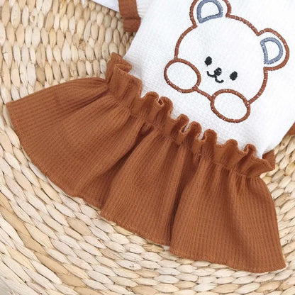 Soft Pet Shirt – Lightweight Spring & Summer T-Shirt & Skirt Outfit for Small to Medium Dogs & Cats, Cute Daily Wear Clothing.
