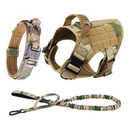 Large Dog Harness & Leash Set – Training Walking Vest with Collar for Medium & Large Dogs.