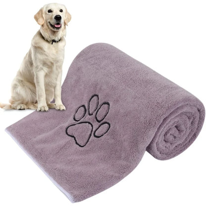 Microfiber Pet Absorbent Towel – Super Soft & Highly Absorbent Drying Towel for Dogs & Cats, Durable Bathing Essential.