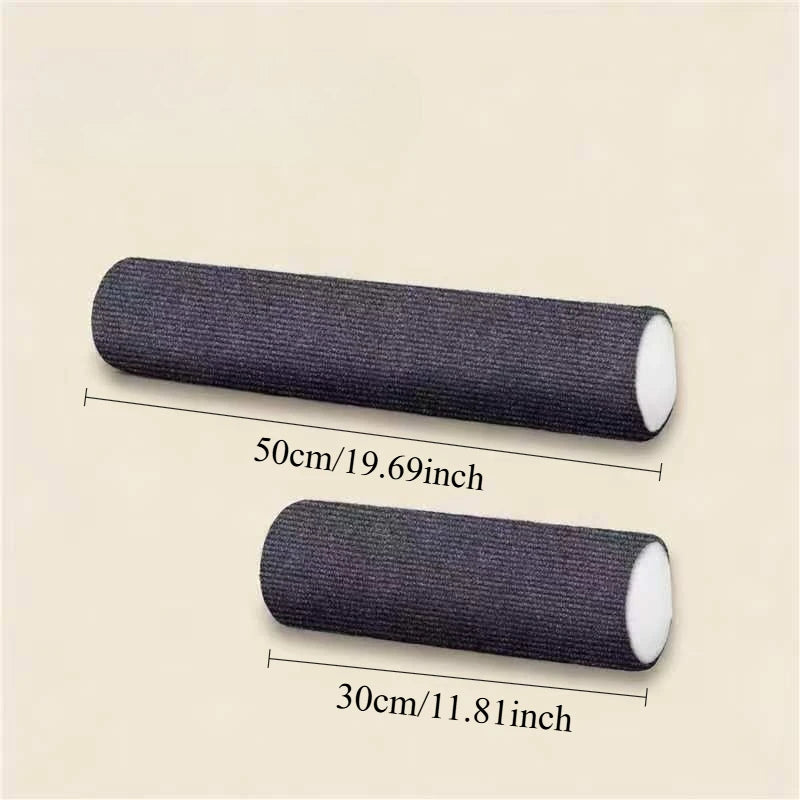 Self-Adhesive Cat Scratching Post – Wall-Mounted Space-Saving Scratch Board Cylinder, Wear-Resistant Cat Furniture for Indoor Use.