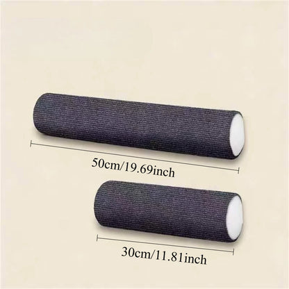 Self-Adhesive Cat Scratching Post – Wall-Mounted Space-Saving Scratch Board Cylinder, Wear-Resistant Cat Furniture for Indoor Use.