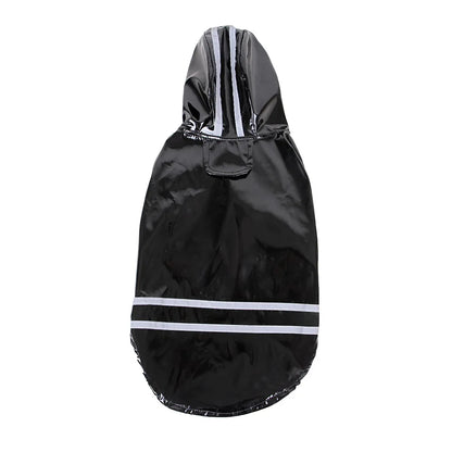 Summer Outdoor Pet Raincoat – Waterproof Hooded PU Jacket for Dogs & Cats, Lightweight Rainwear for Puppies, Sizes S-XL.