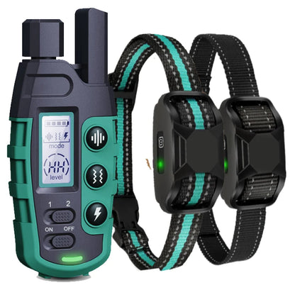 3300FT Remote Dog Training Collar – Waterproof Rechargeable Training Collar with Vibration & Static Stimulation for Dogs 5–120 lbs
