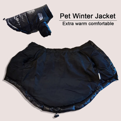 Winter Windproof Dog Jacket – Warm Reflective Pet Coat for Small to Medium Dogs.