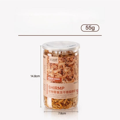Premium Freeze-Dried Krill Cat Treats, Healthy & Nutritious Snacks for Dental Health and Daily Rewards.