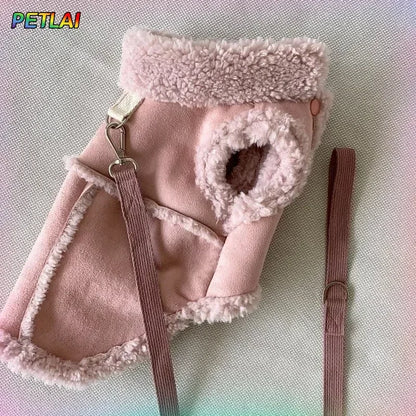 Luxury Dog Vest Jacket – Soft Designer Autumn & Winter Coat for Small to Medium Dogs, Cute Pet Clothing & Homewear Accessory.