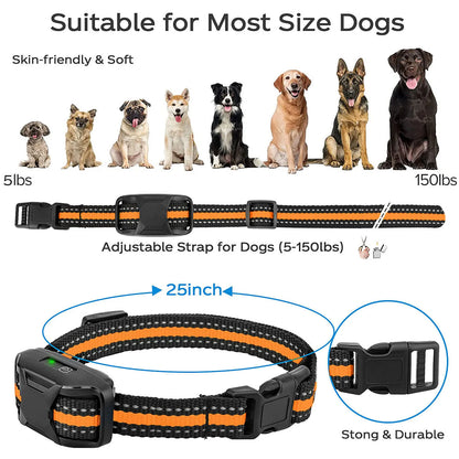 3300FT Remote Dog Training Collar – Waterproof Rechargeable Training Collar with Vibration & Static Stimulation for Dogs 5–120 lbs