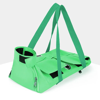 Multifunctional Pet Carrier Backpack – Breathable Double-Shoulder Cat Bag, Anti-Scratch Foldable Portable Design for Safe Travel.