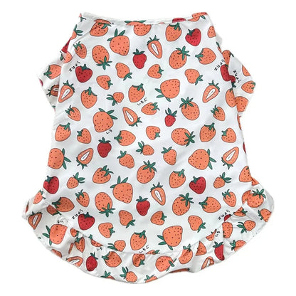 Summer Cooling Dog Dress – Cute Princess Vest Outfit for Medium & Large Dogs, Lightweight Clothing.