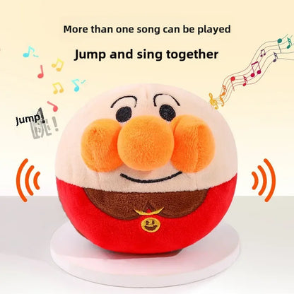 Interactive Electric Dog Toy – USB Rechargeable Plush Jumping Ball Puzzle Toy (Clown/Pig Cartoon Design) for Dog Training & Play.