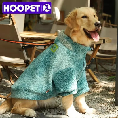 HOOPET Winter Dog Jacket – Thick Lambswool Coat, Windproof Outerwear for Medium to Large Dogs, Sizes 3XL-7XL.