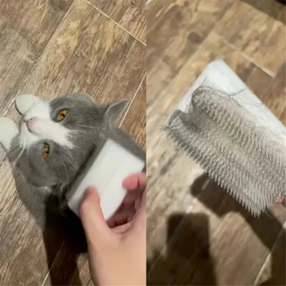 Cat Massage & Grooming Brush – Soft Double-Sided Tongue Sensory Cleaning Brush for Cats & Dogs, Gentle Fur & Tongue Care Tool.
