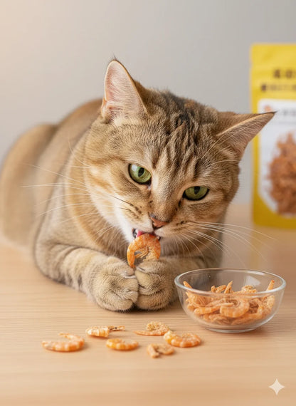 Premium Freeze-Dried Krill Cat Treats, Healthy & Nutritious Snacks for Dental Health and Daily Rewards.
