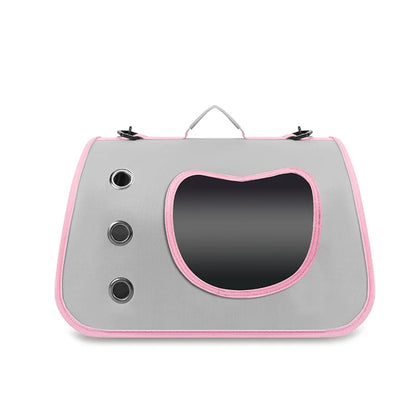 Portable Pet Carrier Bag – Foldable Breathable Shoulder Travel Bag for Small Dogs, Cats & Kittens Outdoor Use.