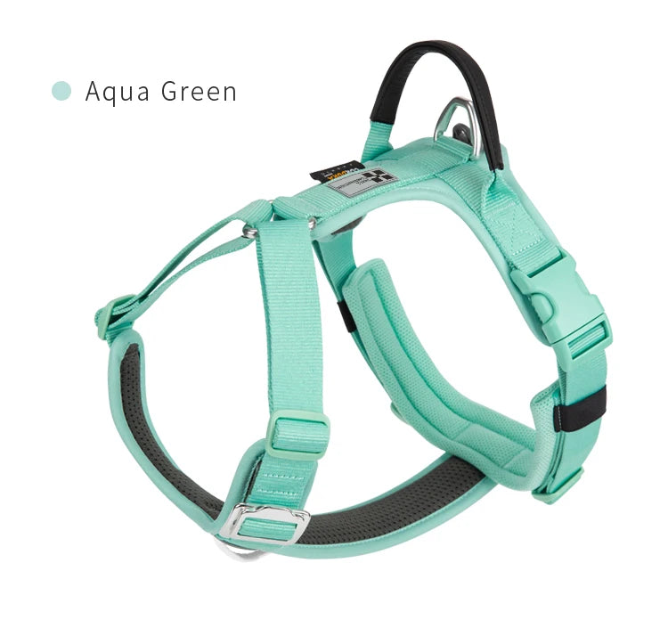 Adjustable Reflective No-Pull Pet Harness – Comfortable Nylon Dog Harness for Walking & Running Control for Small Dogs.