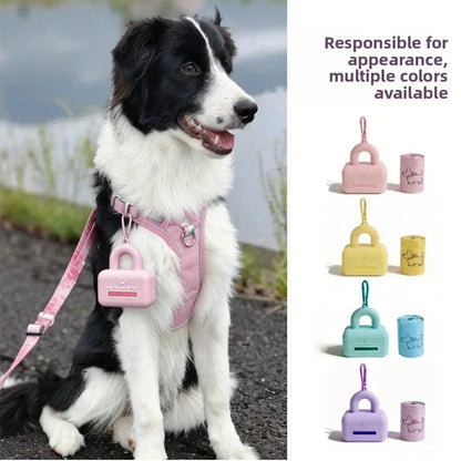 Portable Pet Waste Bag Holder – Silicone Dog Poop Bag Dispenser for Outdoor Walking & Easy Waste Collection Cleaning Supplies.